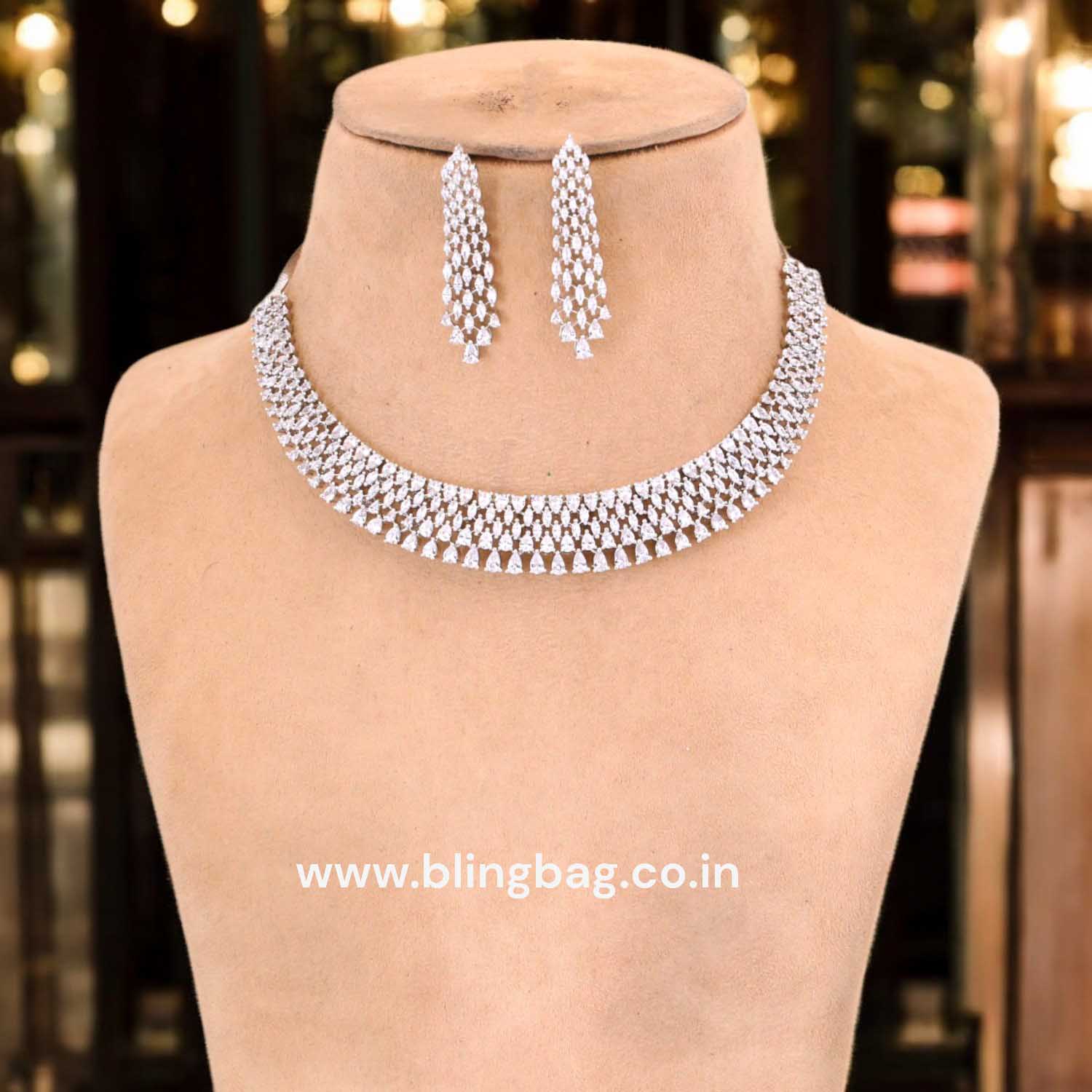 Silver Alina Zirconia Jewellery Set - Image 2