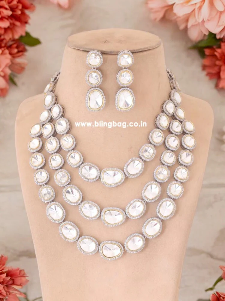 Silver Baily Zirconia Jewellery Set - Image 2
