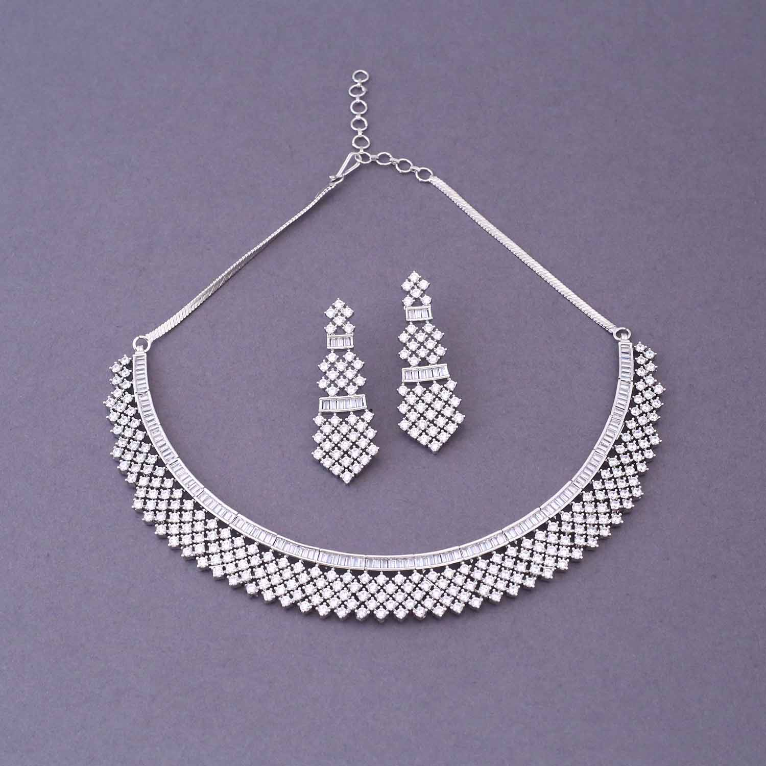 Silver Bexli Hasli Zirconia Jewellery Set - Image 4