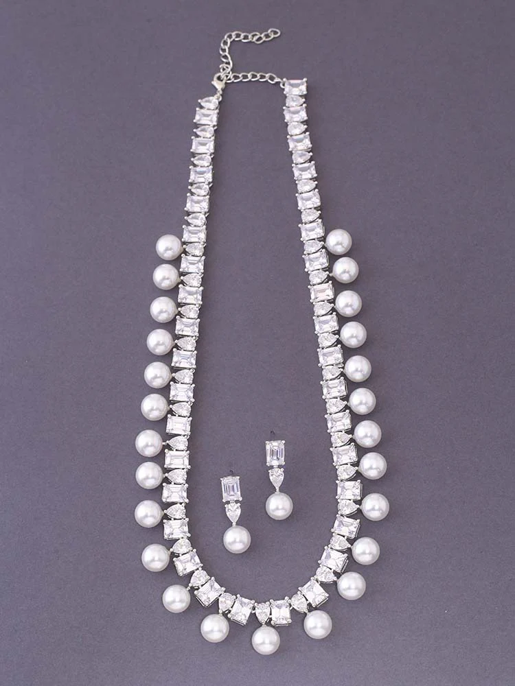 Silver Carminia Zirconia Jewellery Set - Image 3
