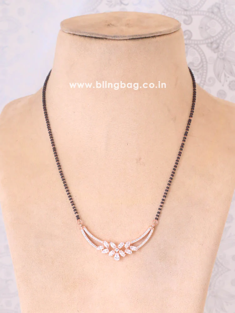 Rose Gold Chenet Mangalsutra