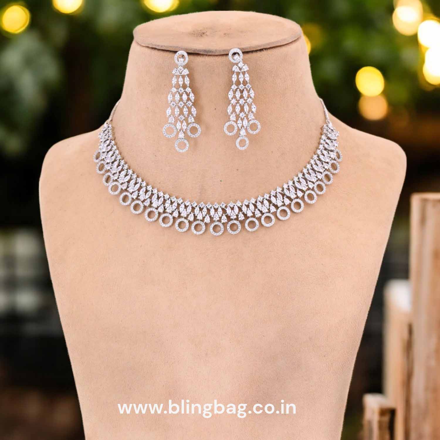 Silver Clarinda Zirconia Jewellery Set - Image 2