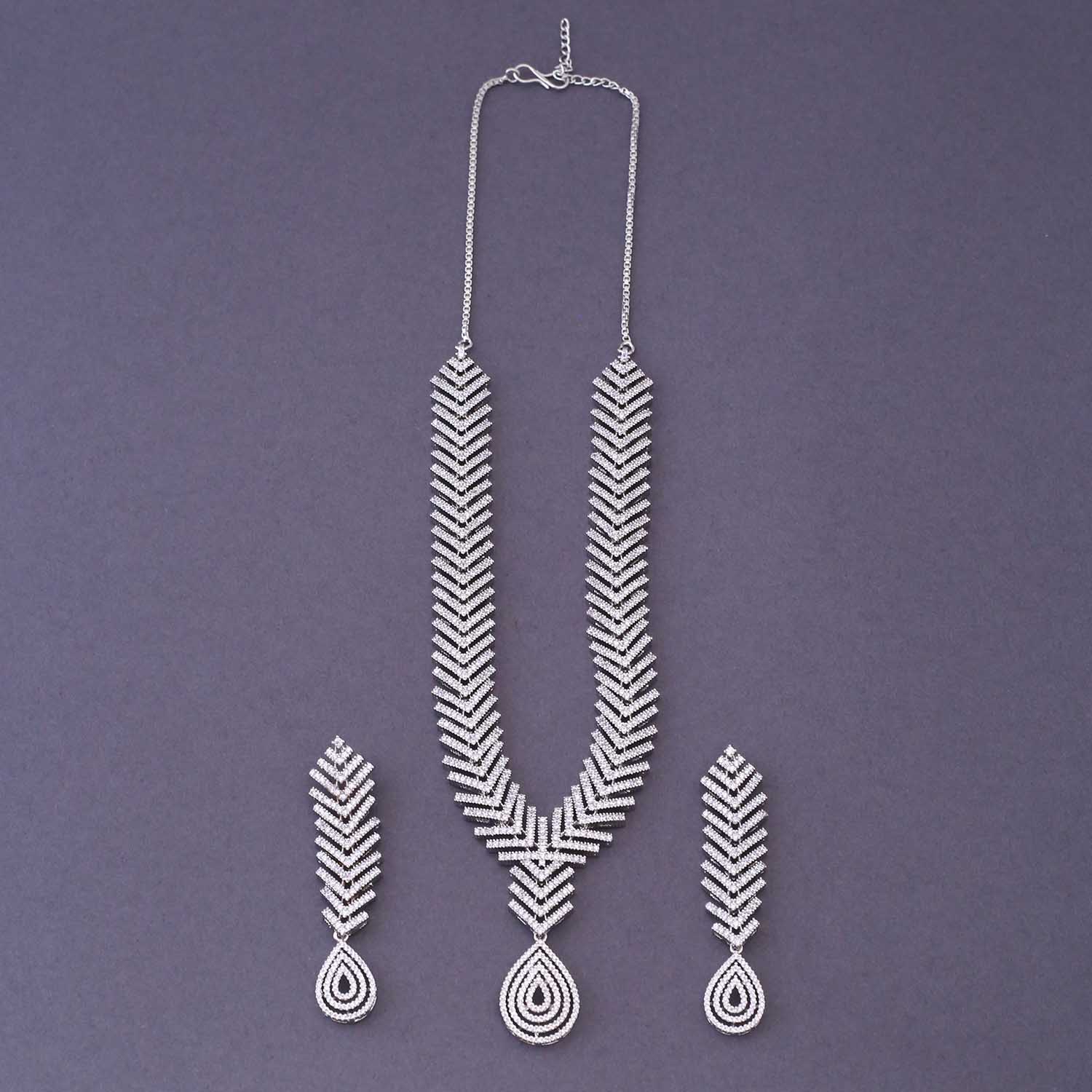Silver Felicia Zirconia Jewellery Set - Image 3