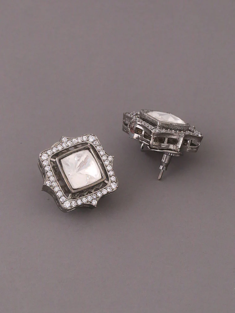 Silver Janice Zirconia Studs - Image 3