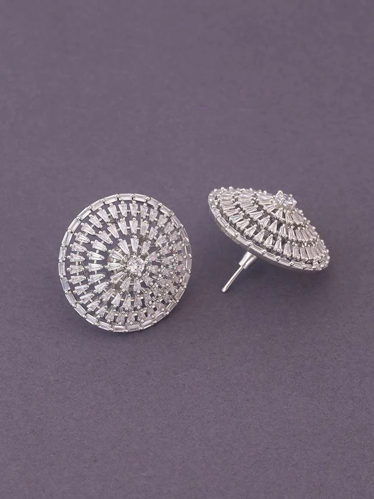Silver Kjersti Zirconia Studs - Image 4