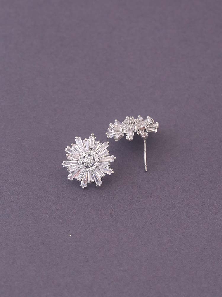 Silver Leeve Zirconia Studs - Image 3