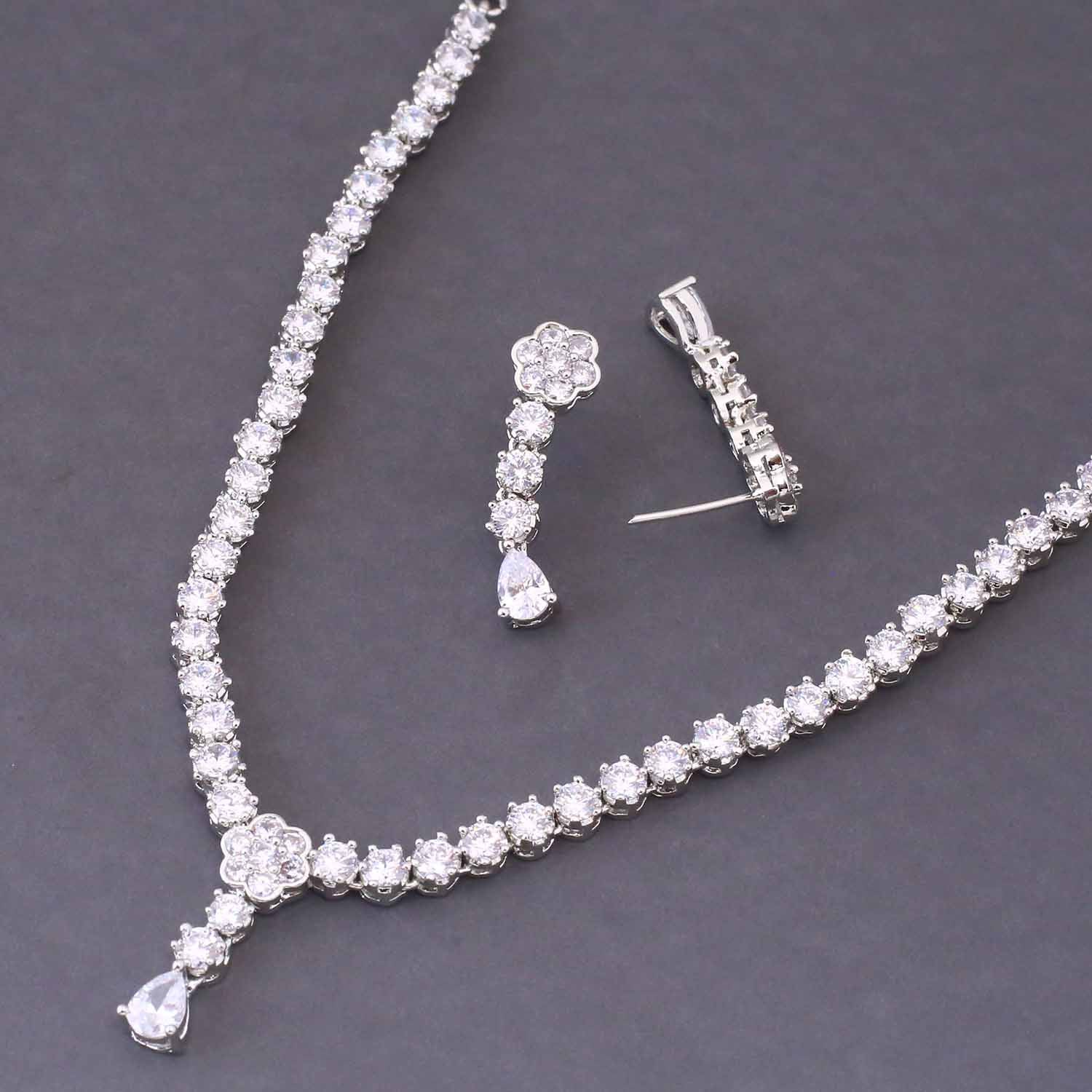 Silver Marianna Zirconia Jewellery Set - Image 5