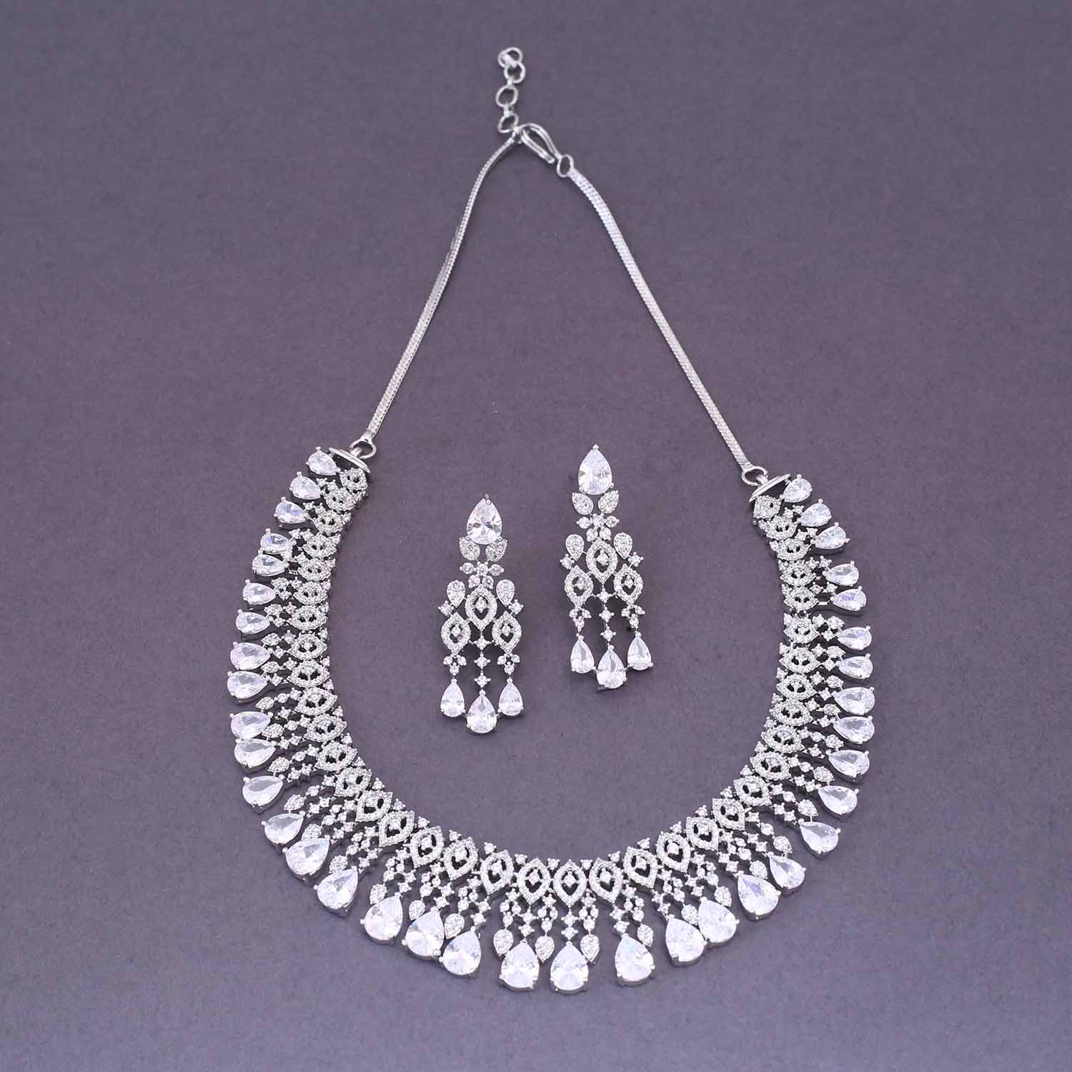Silver Matilda Zirconia Jewellery Set - Image 3