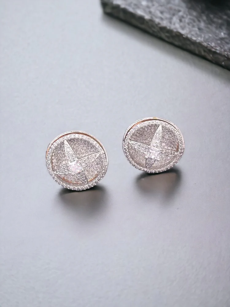 Silver Oline Zirconia Studs