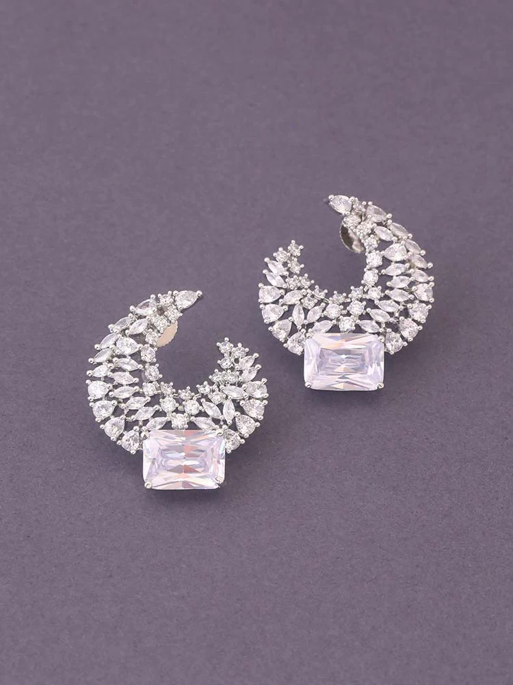 Silver Readin Zirconia Studs - Image 2