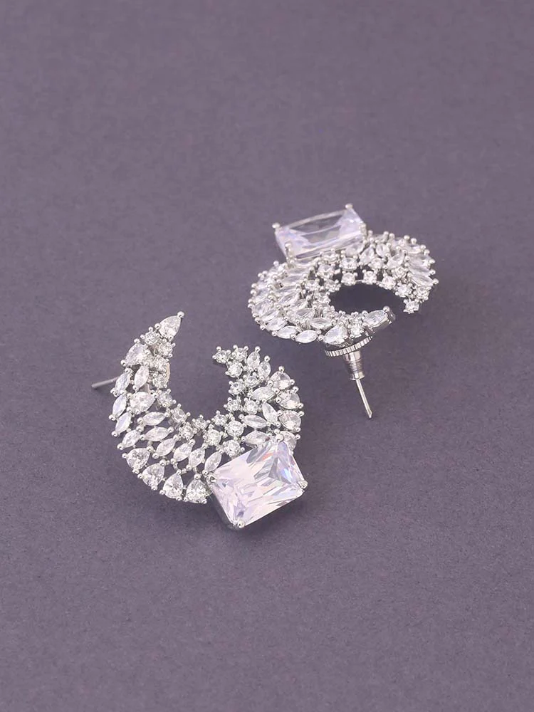 Silver Readin Zirconia Studs - Image 3