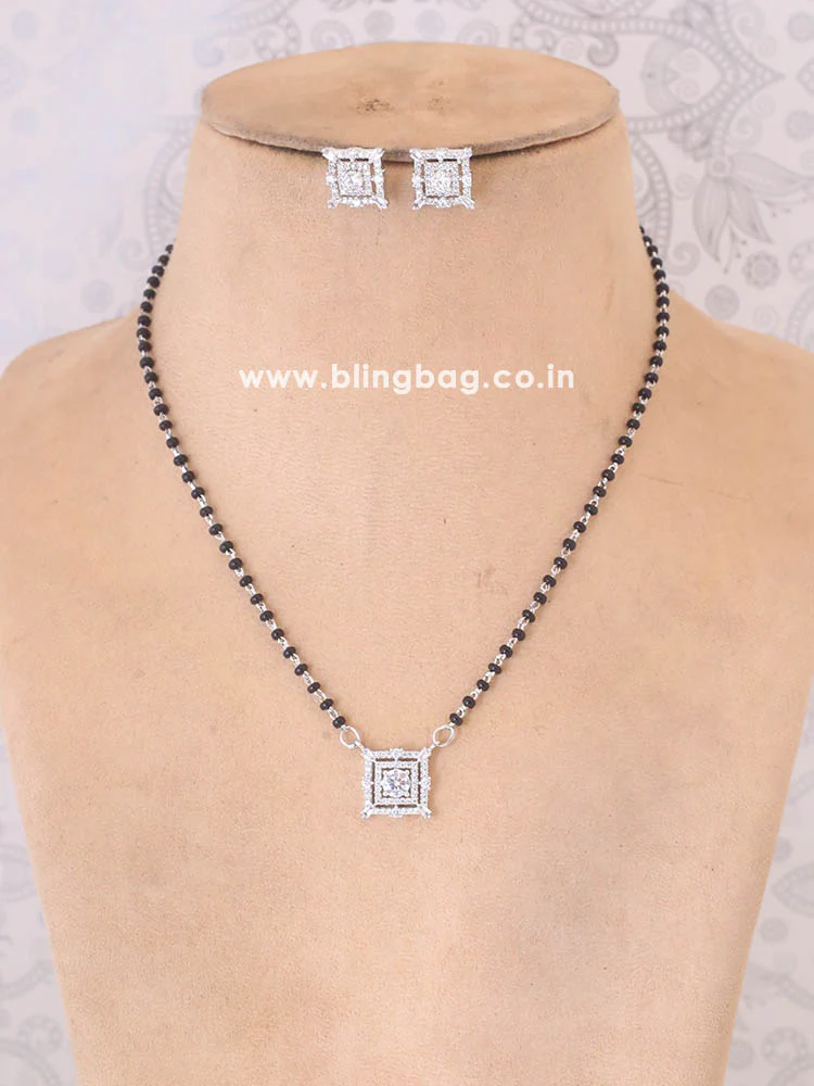 Silver Sanura Mangalsutra Set