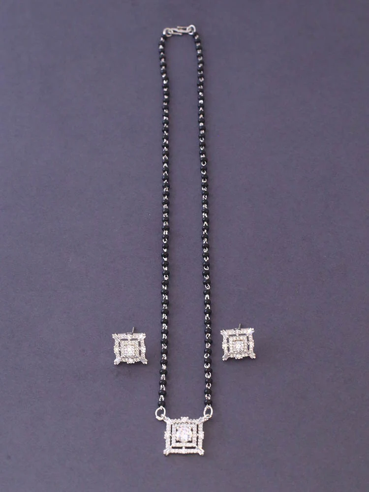 Silver Sanura Mangalsutra Set - Image 3