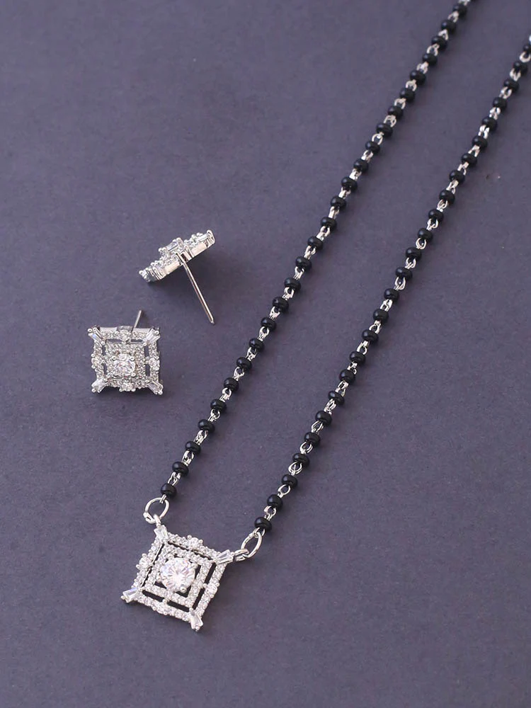 Silver Sanura Mangalsutra Set - Image 4