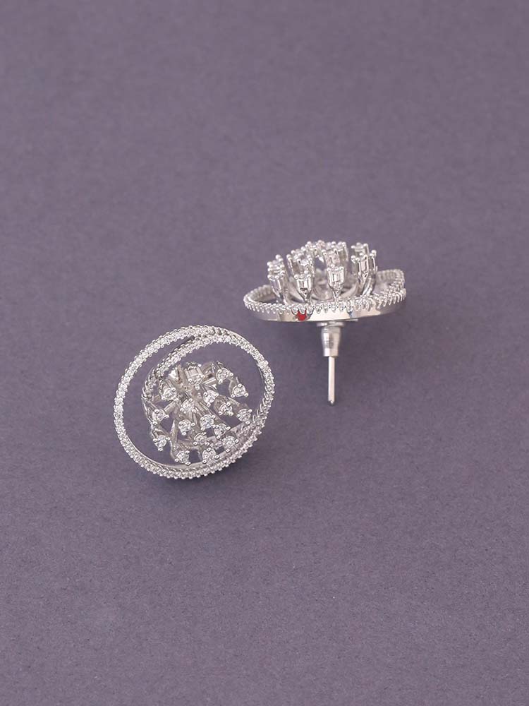 Silver Sigrid Zirconia Studs - Image 3