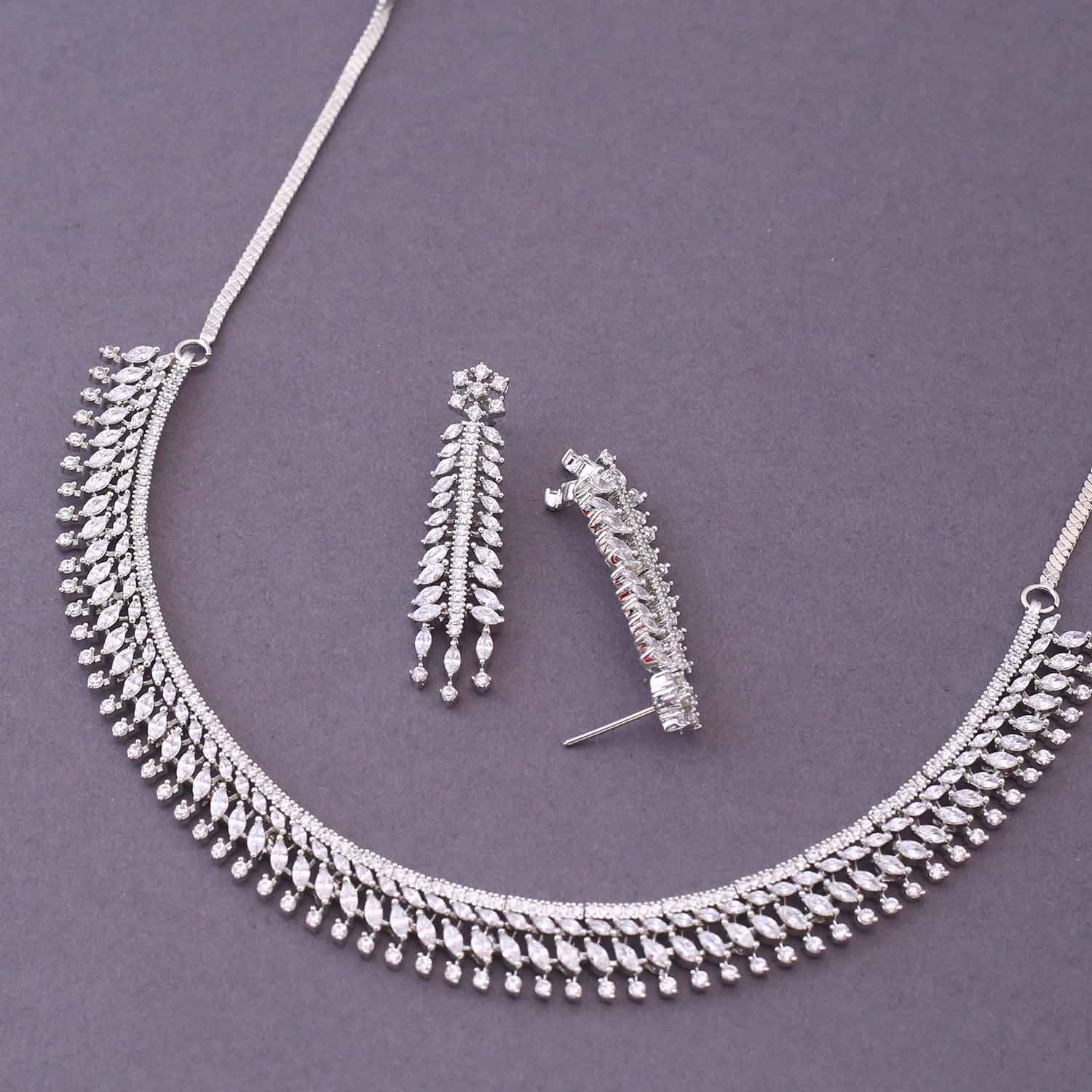 Silver Stina Zirconia Jewellery Set - Image 4
