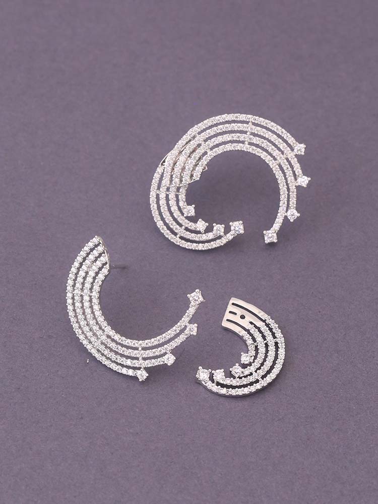 Silver Sylvi Zirconia Studs - Image 3