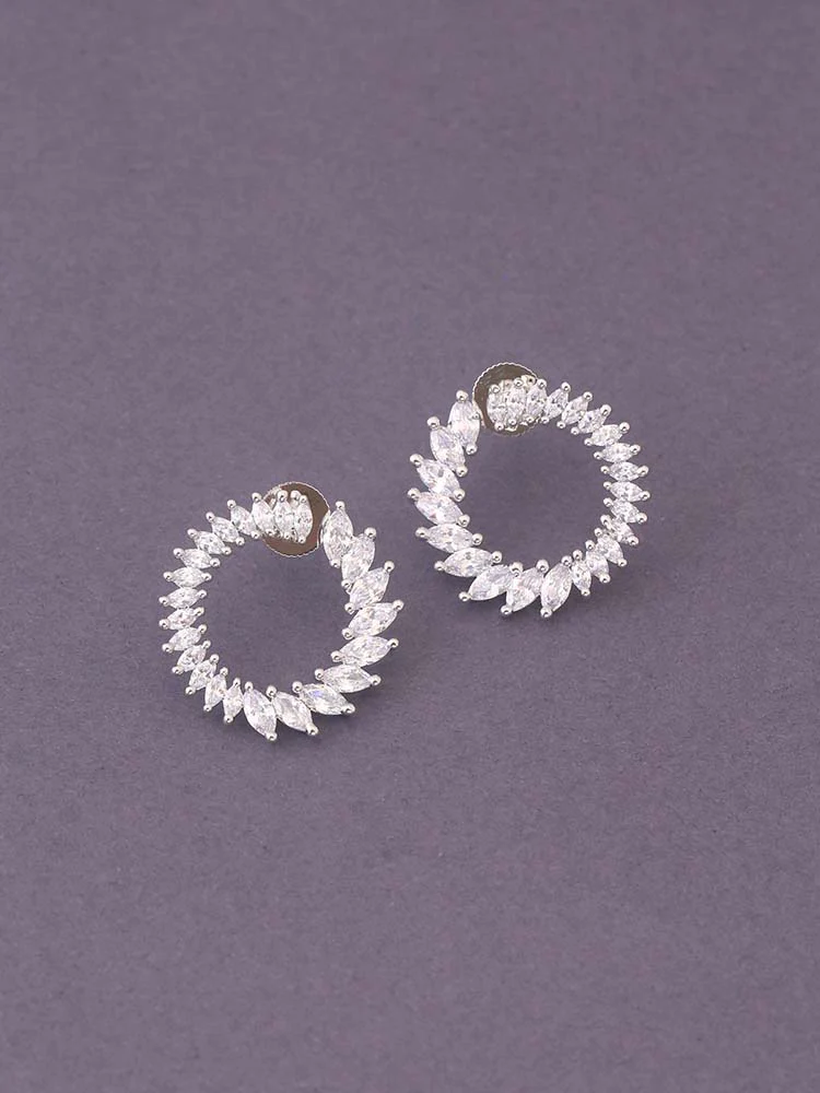 Silver Therese Zirconia Studs - Image 2