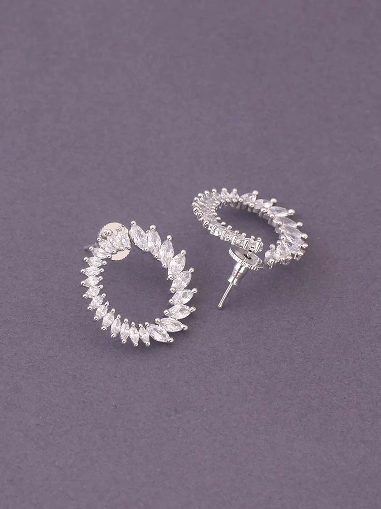 Silver Therese Zirconia Studs - Image 3