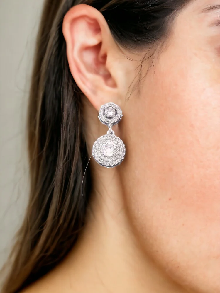 Silver Torild Zirconia Studs - Image 2