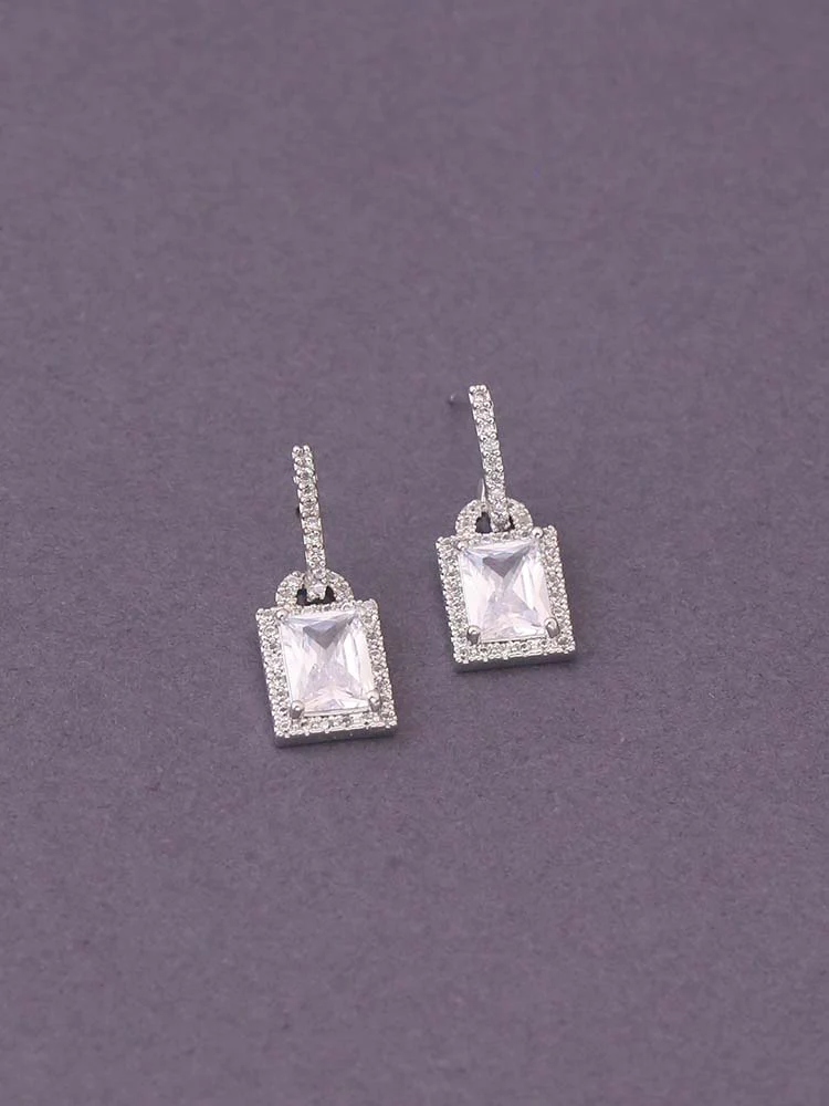 Silver Vibeke Zirconia Studs - Image 3