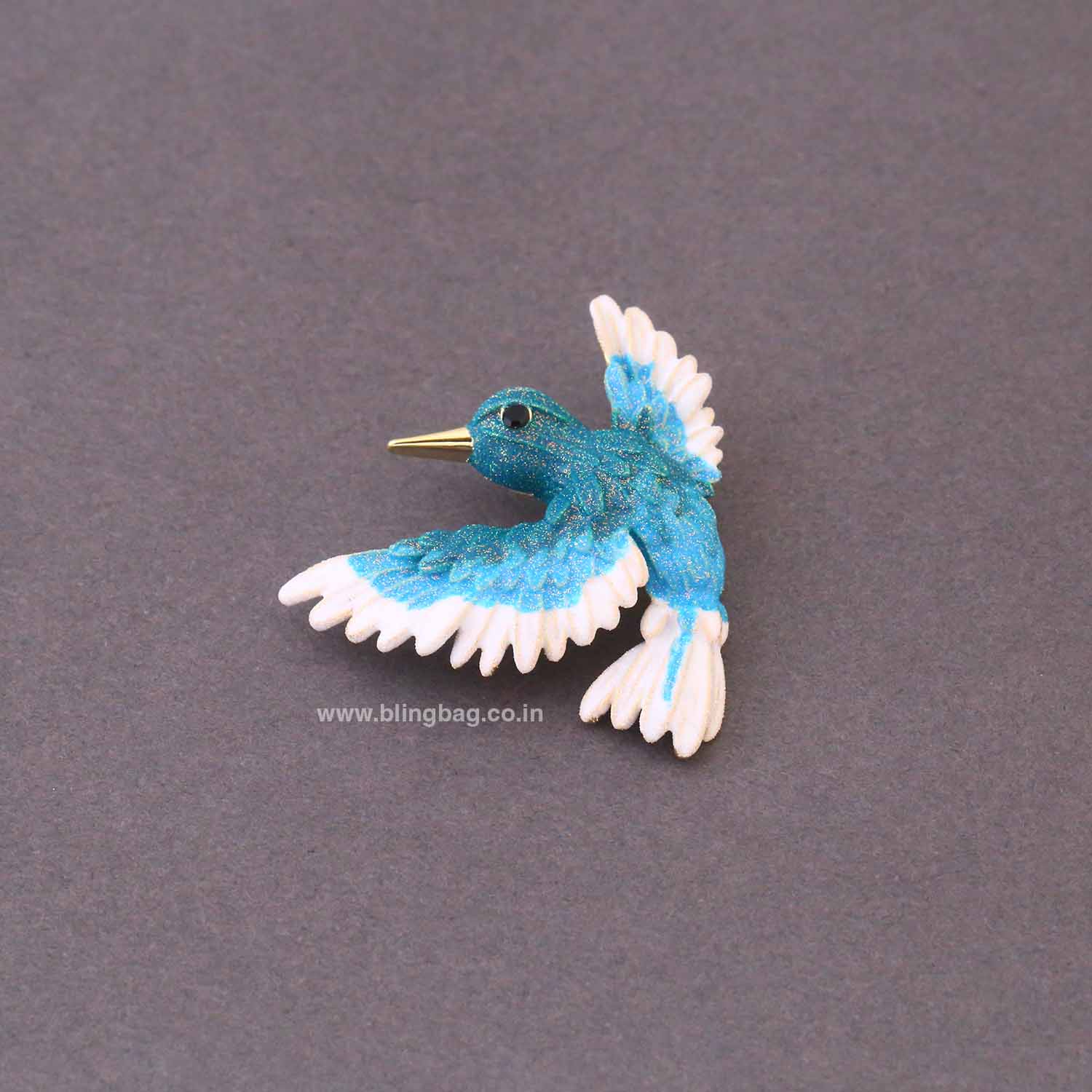 Sky Frosted Wing Brooch - Image 3