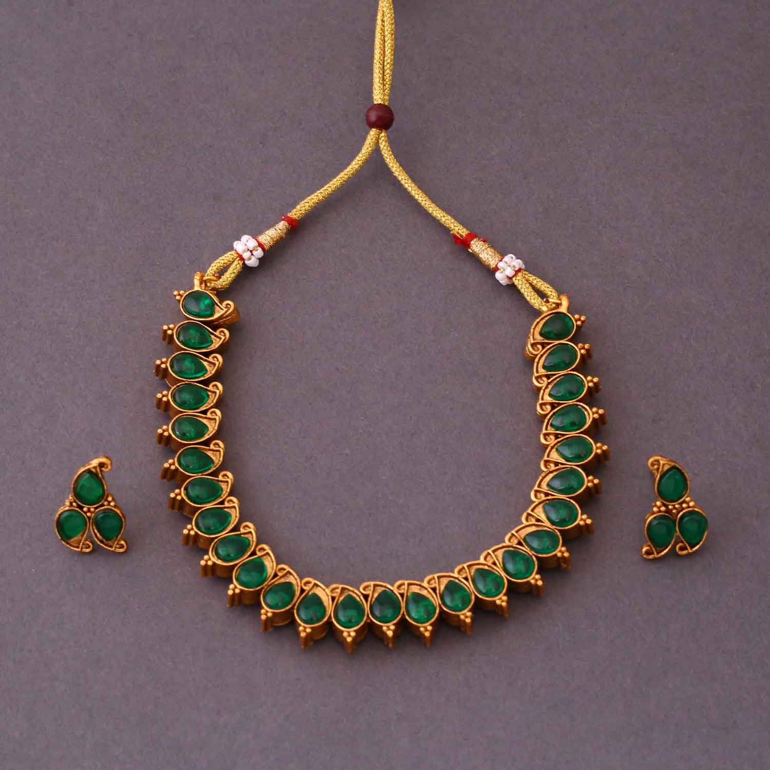 Thulasi Reversible Antique Jewellery Set - New Arrival - Image 5