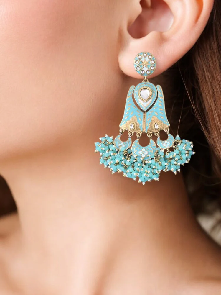 Turquoise Toshi Chandbalis - Image 2