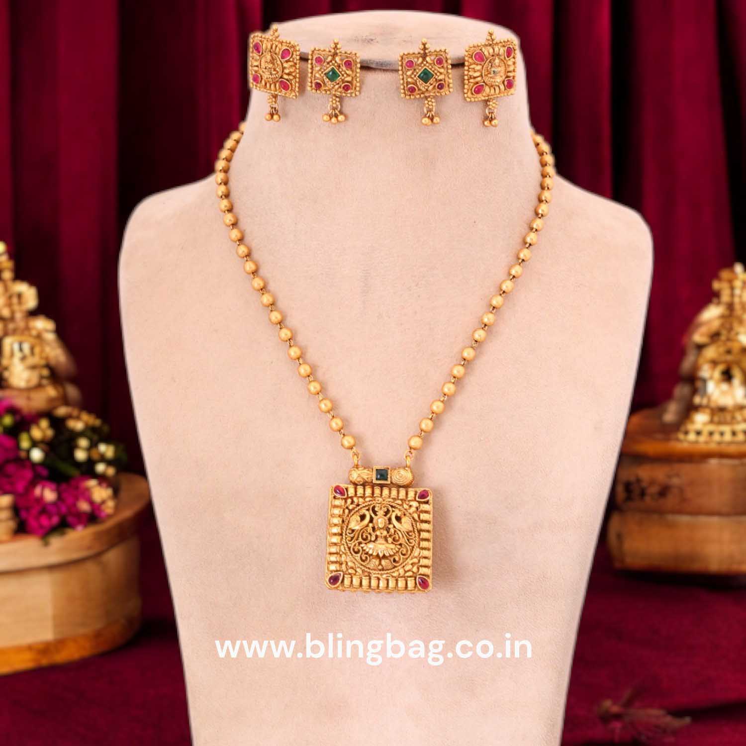 Trishu Reversible Temple Jewellery Set- New Arrival - Image 2