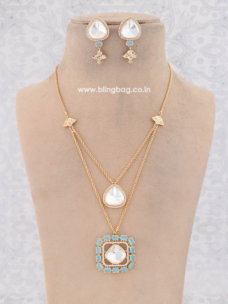 Turquoise Adilah Zirconia Jewellery Set - EOSS - Image 2