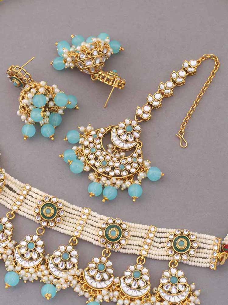 Turquoise Arnam Jewellery Set - Image 4