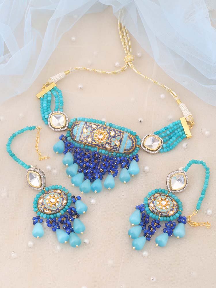 Turquoise Chandini Jewellery Set