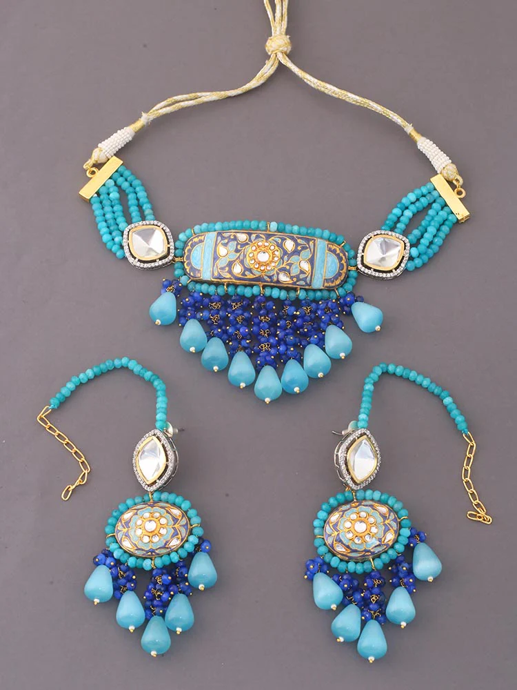 Turquoise Chandini Jewellery Set - Image 4