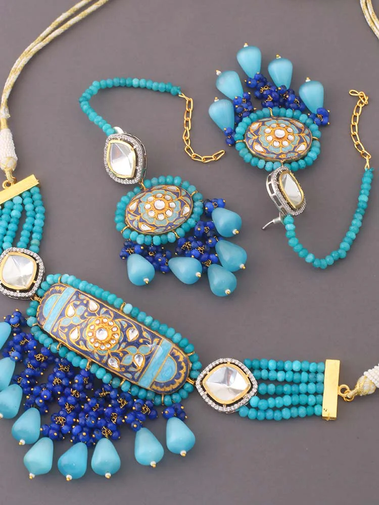 Turquoise Chandini Jewellery Set - Image 5