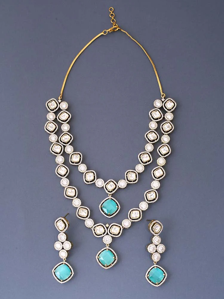 Turquoise Daiko Victorian Jewellery Set - Image 3
