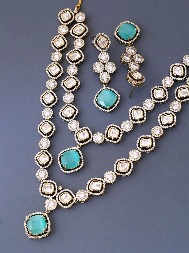 Turquoise Daiko Victorian Jewellery Set - Image 4