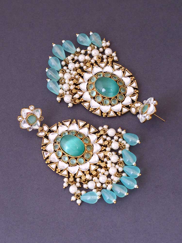 Turquoise Devanya Chandbalis - Image 4