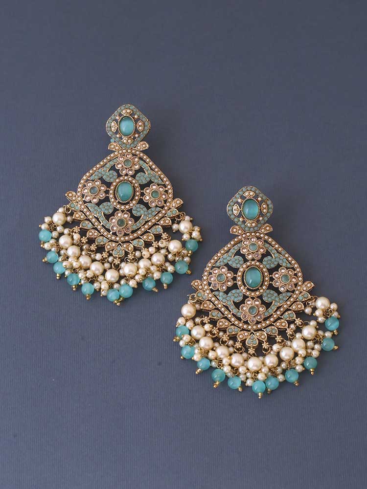 Turquoise Ditya Chaandbalis - Image 3