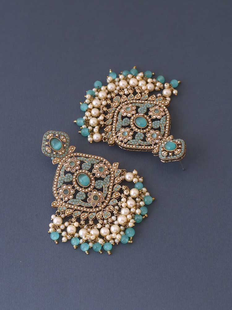 Turquoise Ditya Chaandbalis - Image 4