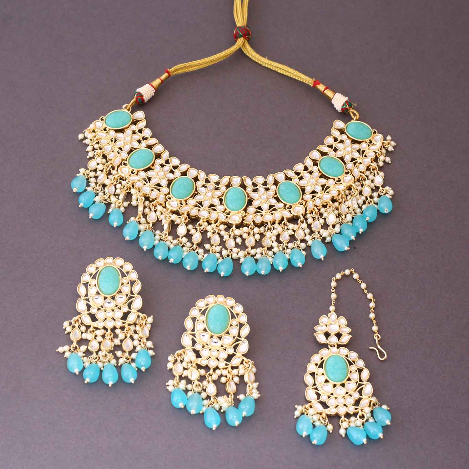 Turquoise Eraki Jewellery Set - Image 4