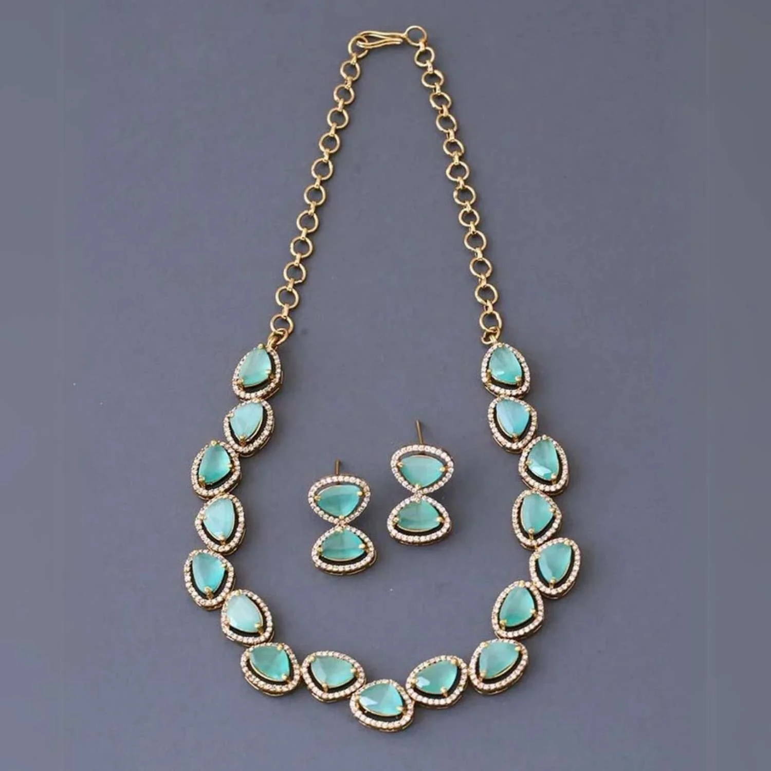 Turquoise Friederike Victorian Jewellery Set - New Arrival - Image 4