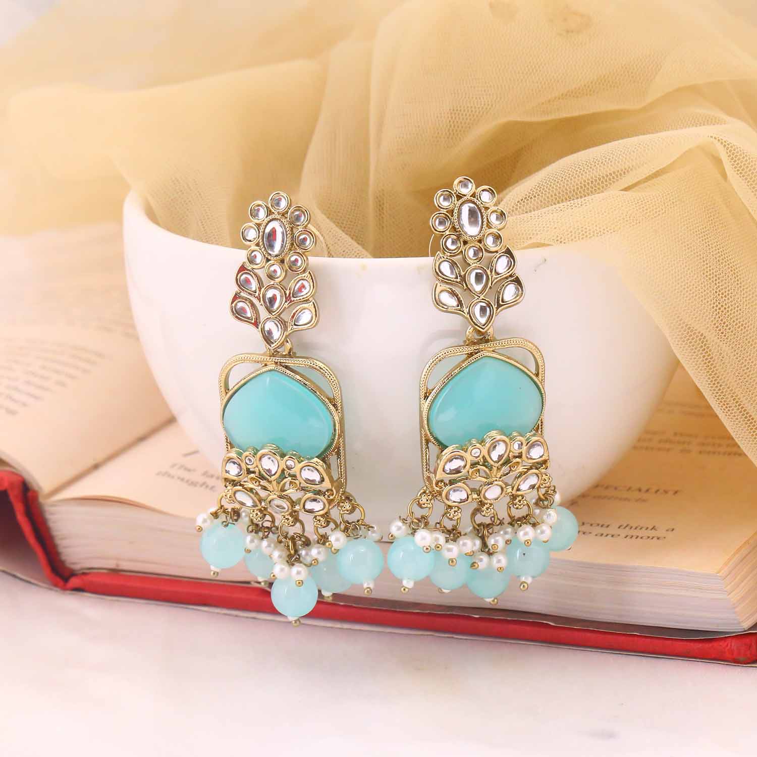 Turquoise Hafsa Danglers - Image 2