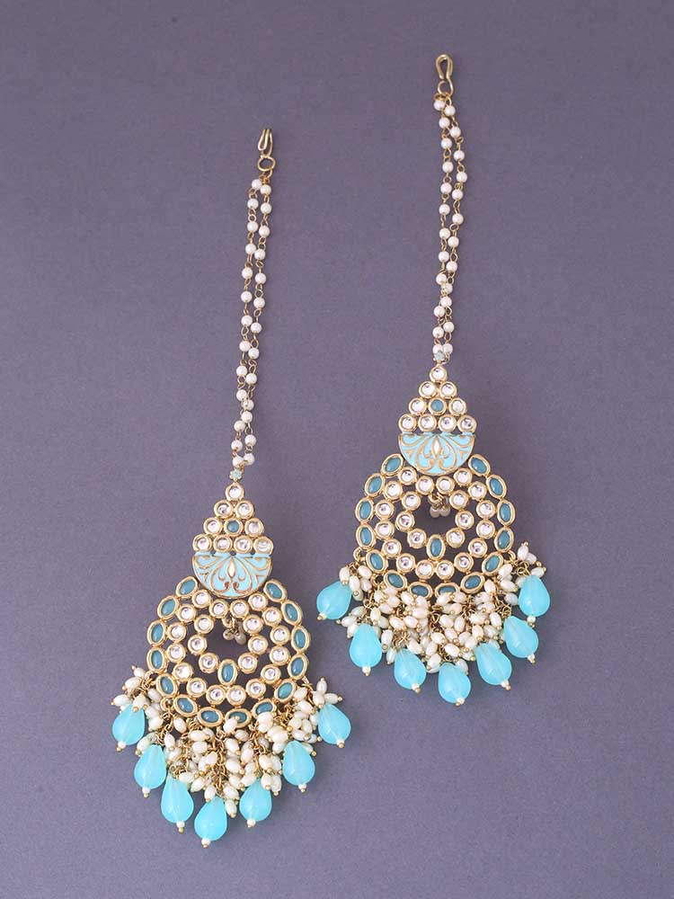 Turquoise Jasmit Chaandbalis - EOSS - Image 2