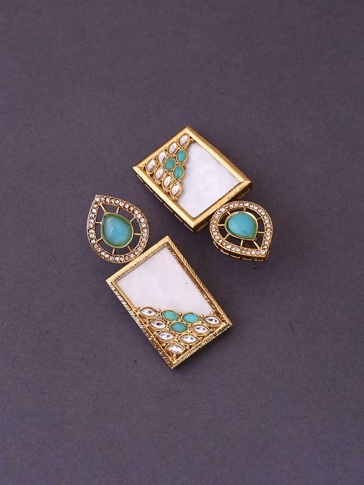 Turquoise Jisha Danglers - Image 4