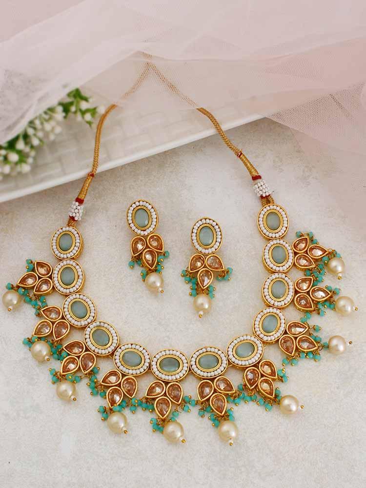 Turquoise Kamini Jewellery Set - Image 2