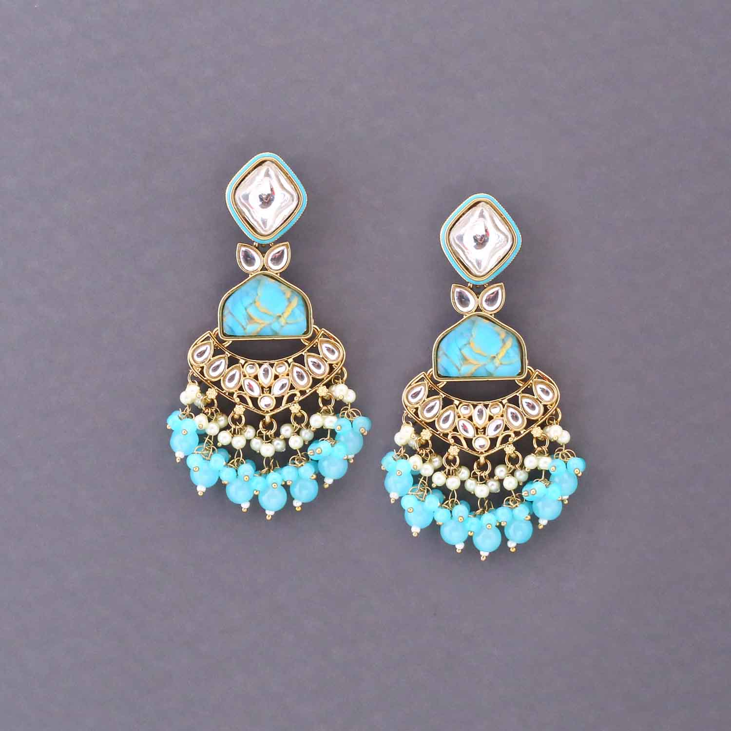 Turquoise Kehlani Danglers - Image 2