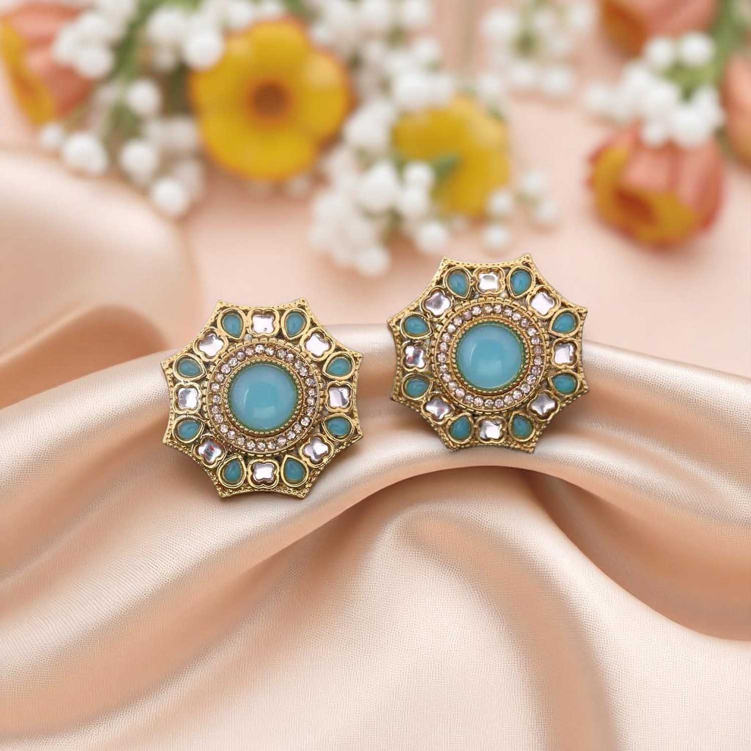 Turquoise Khinara Studs