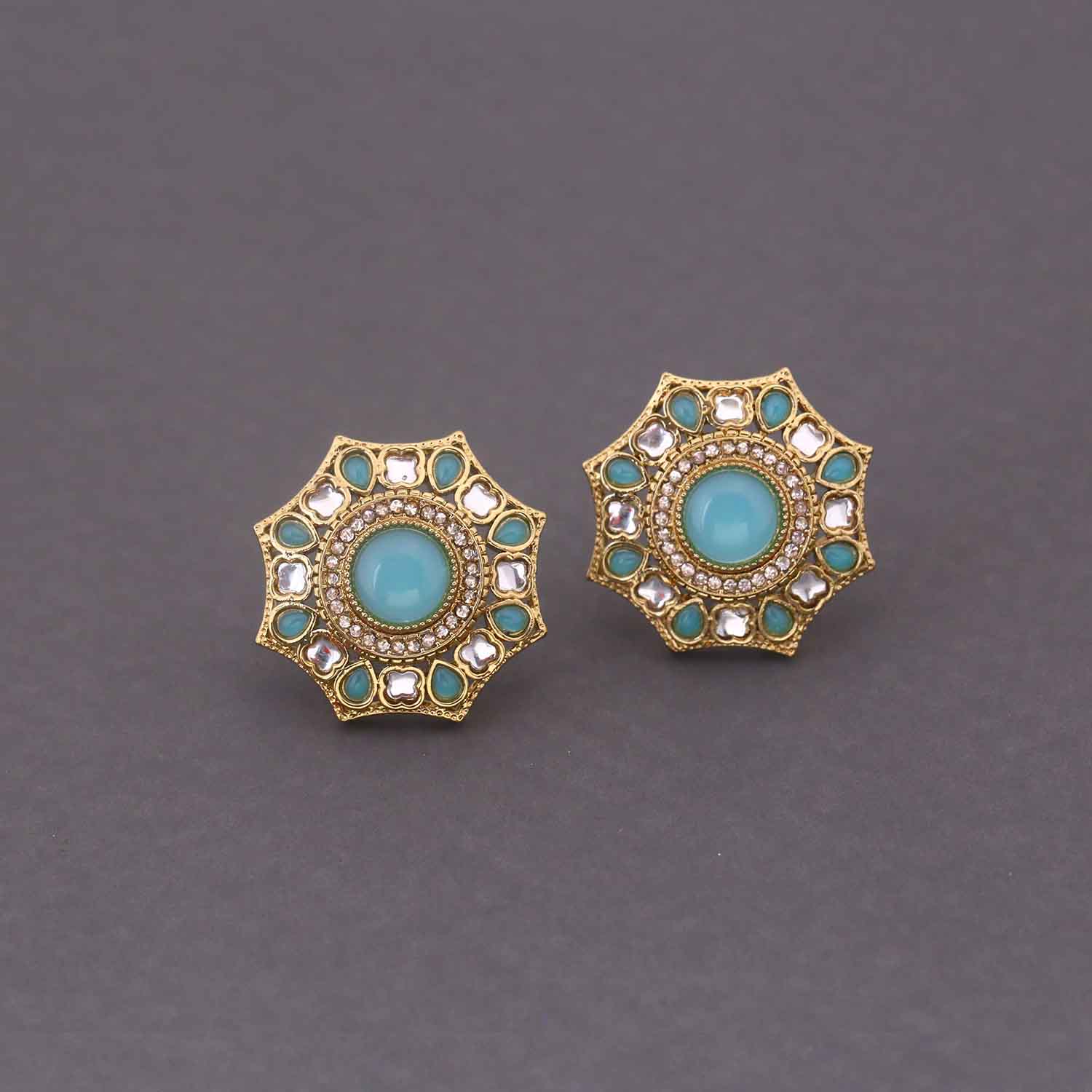 Turquoise Khinara Studs - Image 2