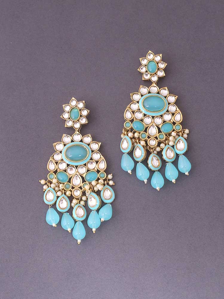 Turquoise Kyra Danglers - Image 4