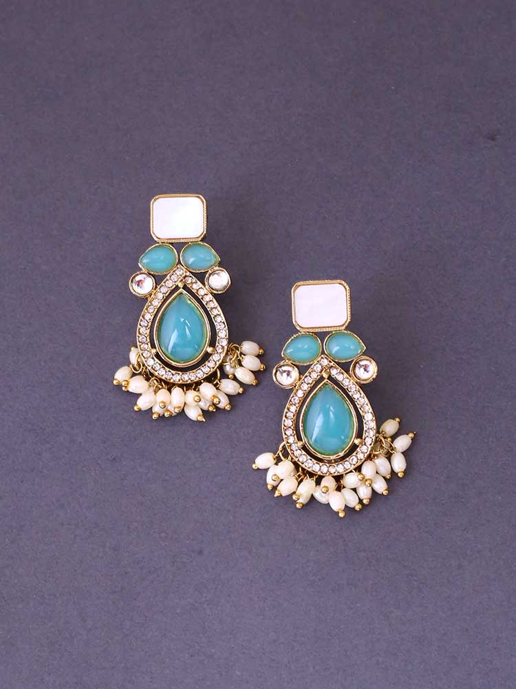 Turquoise Nalini Danglers - Image 3